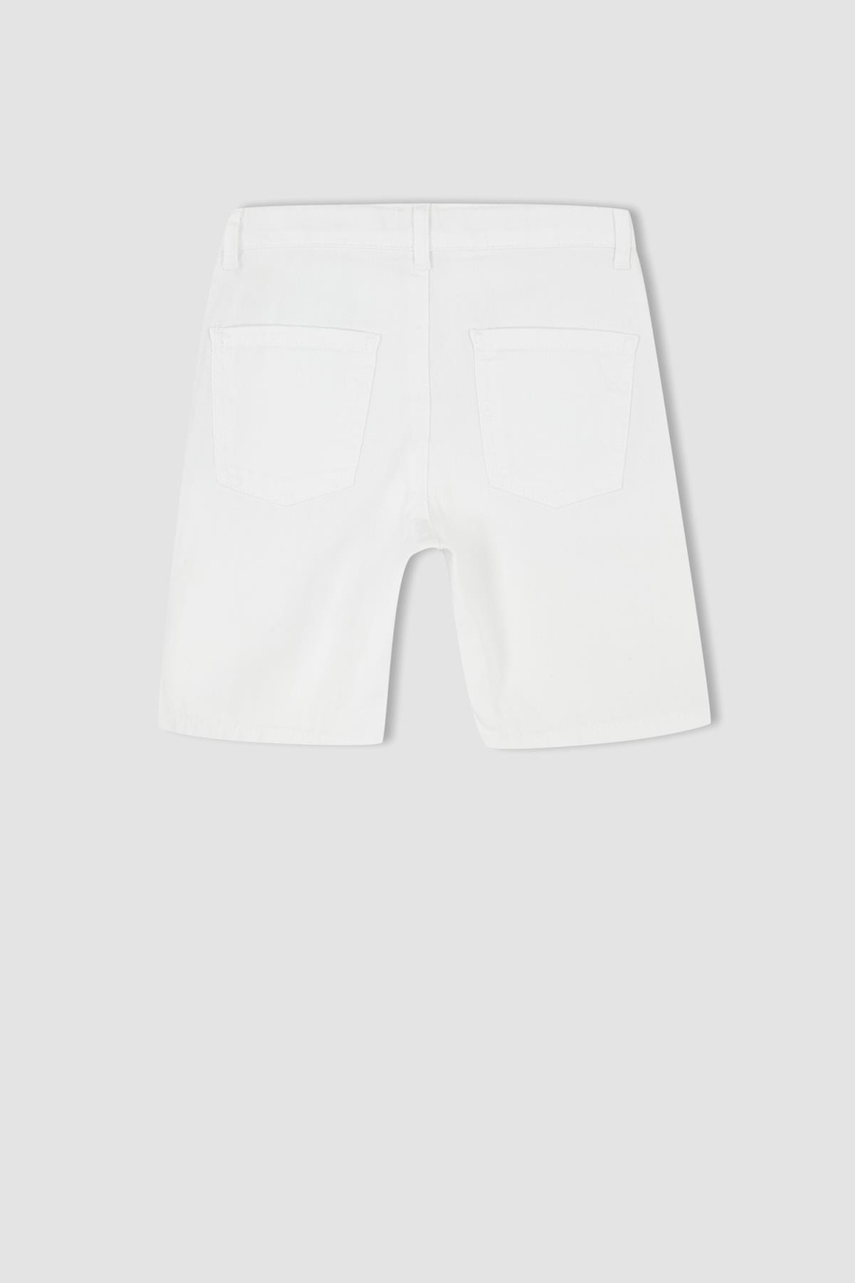 شورت و شلوارک پسرانه سفید دفکتوDefacto | X7512A622HS اورجینال - تصویر 7