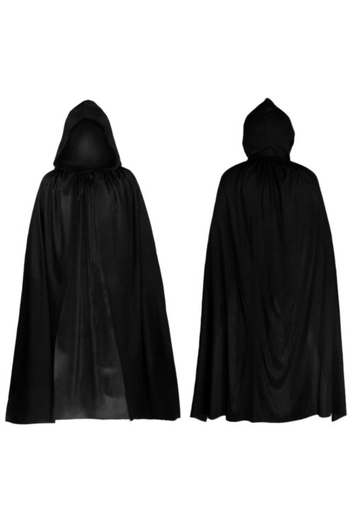 Acousticworld Kapşonlu Siyah Pelerin Şapkalı Pelerin 90 cm Fiyatı