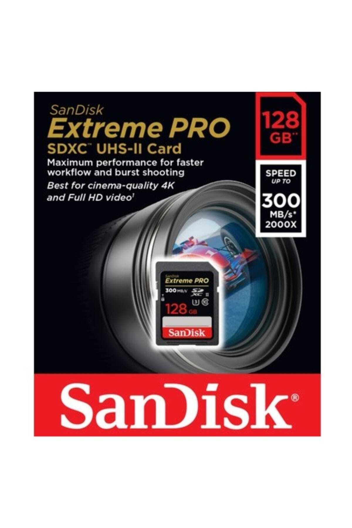 SANDISK Extreme PRO SDXC UHS-IIカード 128GB SanDisk 64GB Extreme PRO SDXC UHS-II Hafıza Kartı - C10, U3, V60