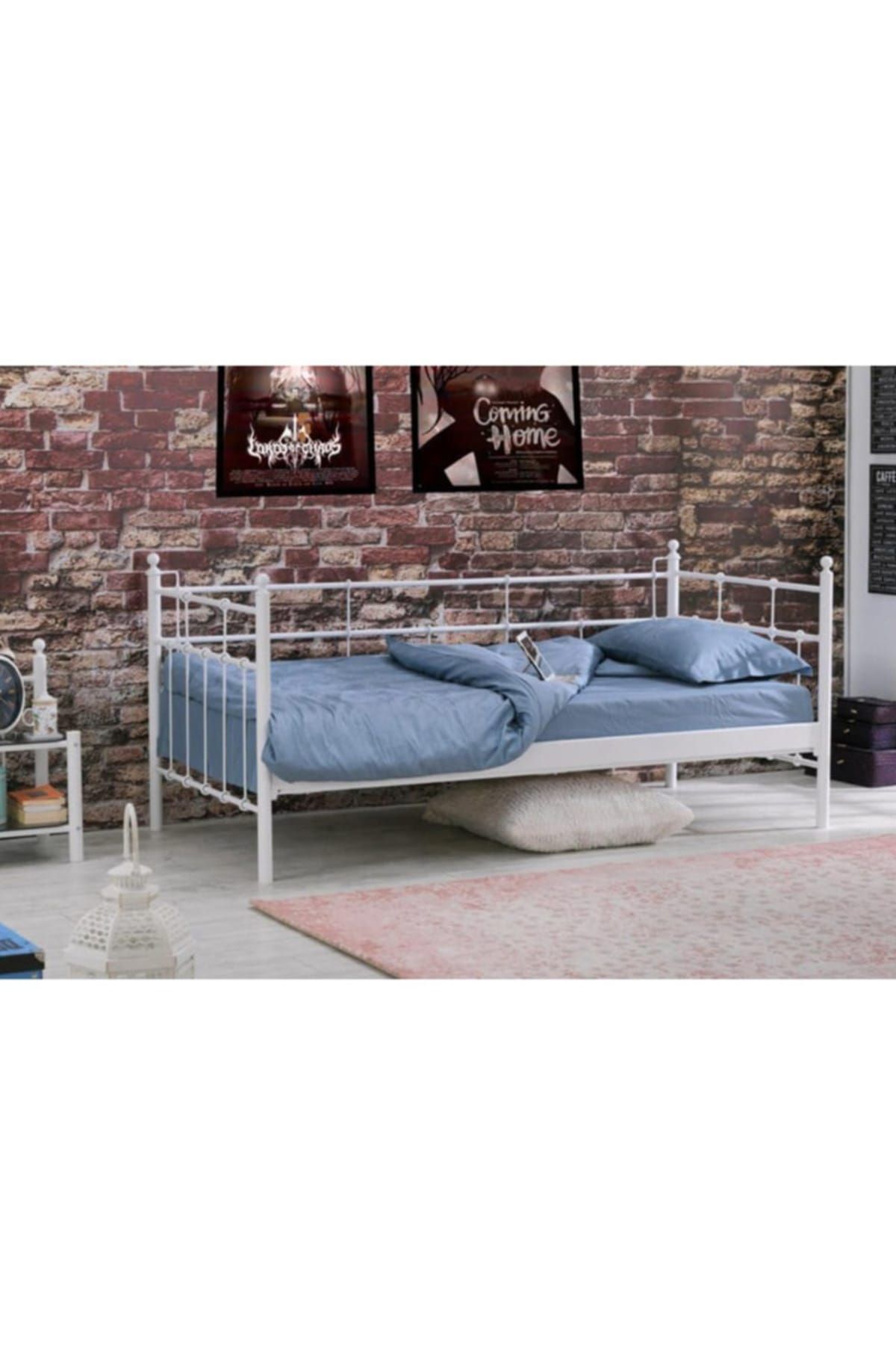 vivense lalas daybed tek kisilik metal karyola beyaz fiyati yorumlari trendyol