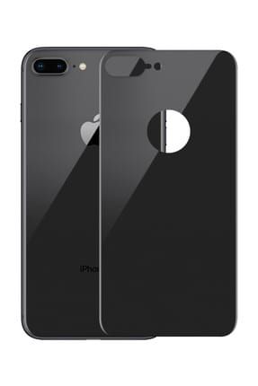 Apple iPhone 7 Plus Arka Tam Kaplayan Temperli Cam Koruyucu Siyah SG106-GLSS-IP7P-BCK-CRVD