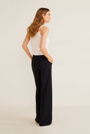 Mango Woman Kadin Siyah Dokumlu Palazzo Pantolon 51053024 Fiyati Yorumlari Trendyol