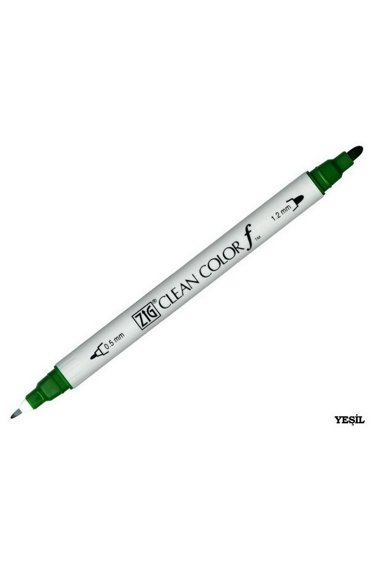 Zig-Clean Color F Tcs-6000t 040 Green Double Sided Pen 1