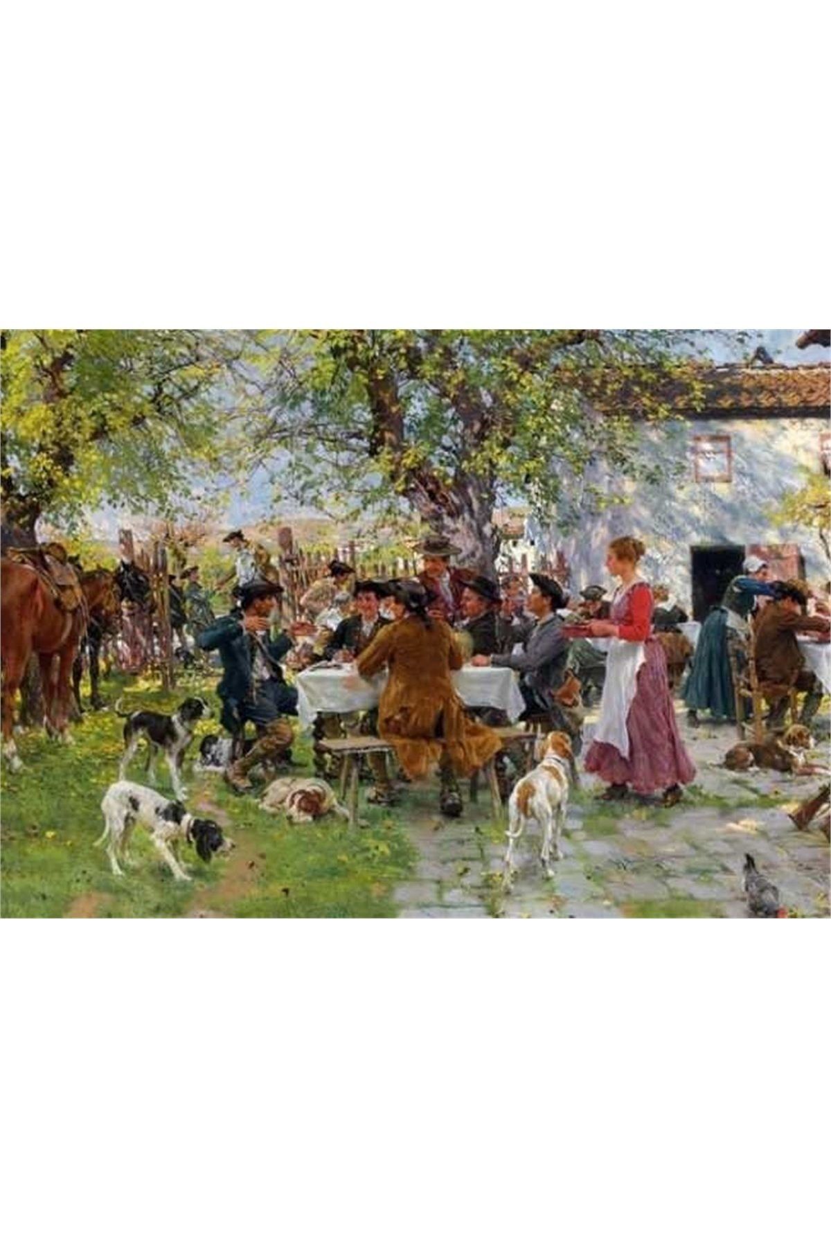 Gold Puzzle-The Hunters' Lunch - 1000 Piece Puzzle 1