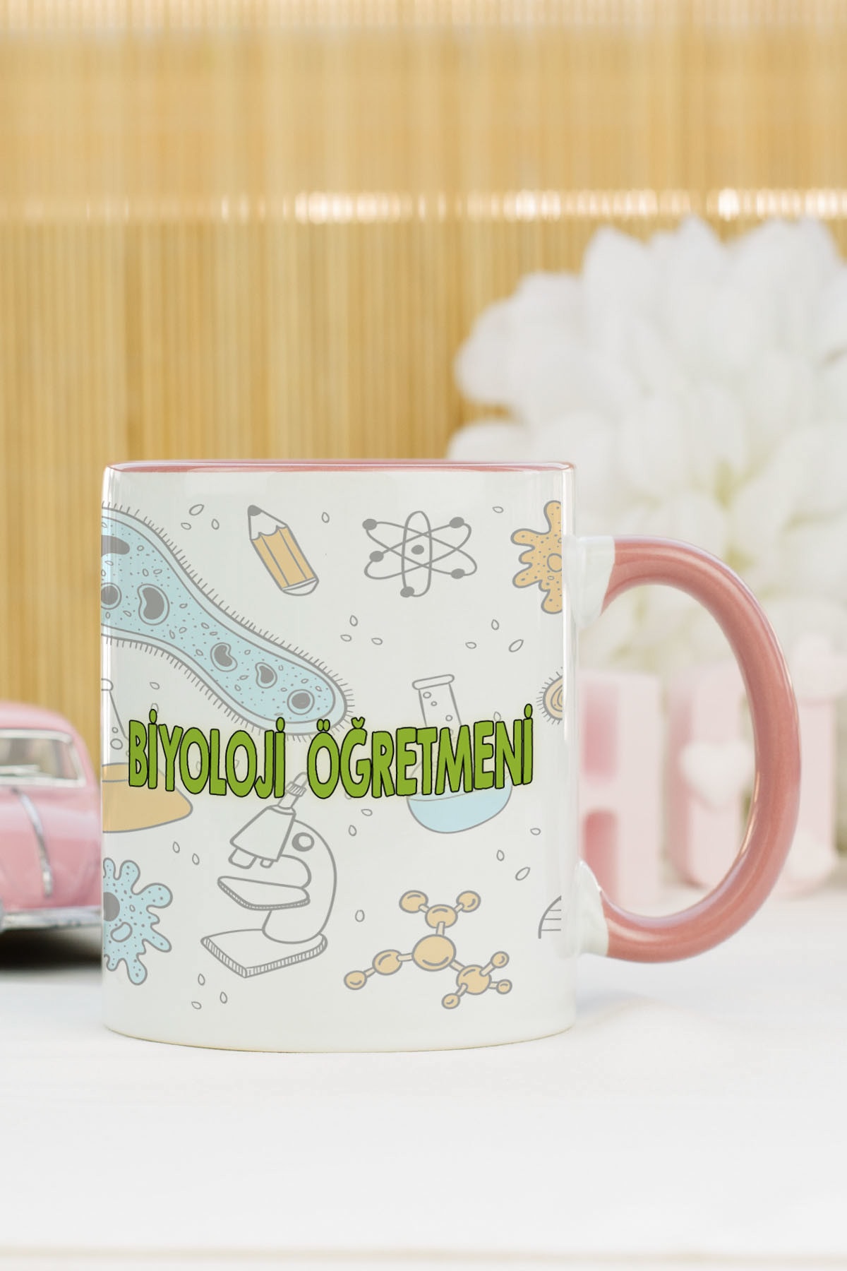 Biology Teacher Mug Pink