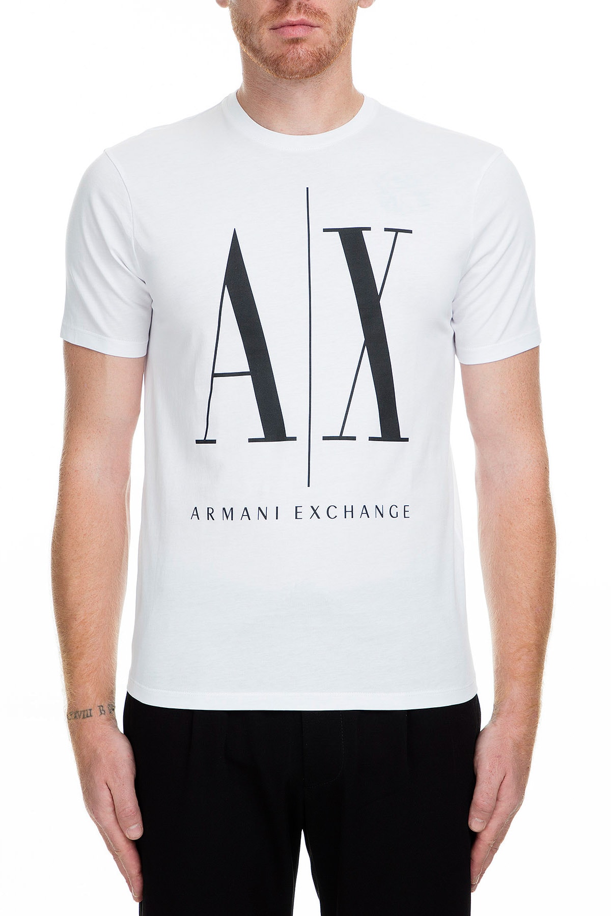 تی‌شرت سفید مردانه 8NZTPA ZJH4Z 5100 آرمانی اکسچنج تی شرت Armani Exchange