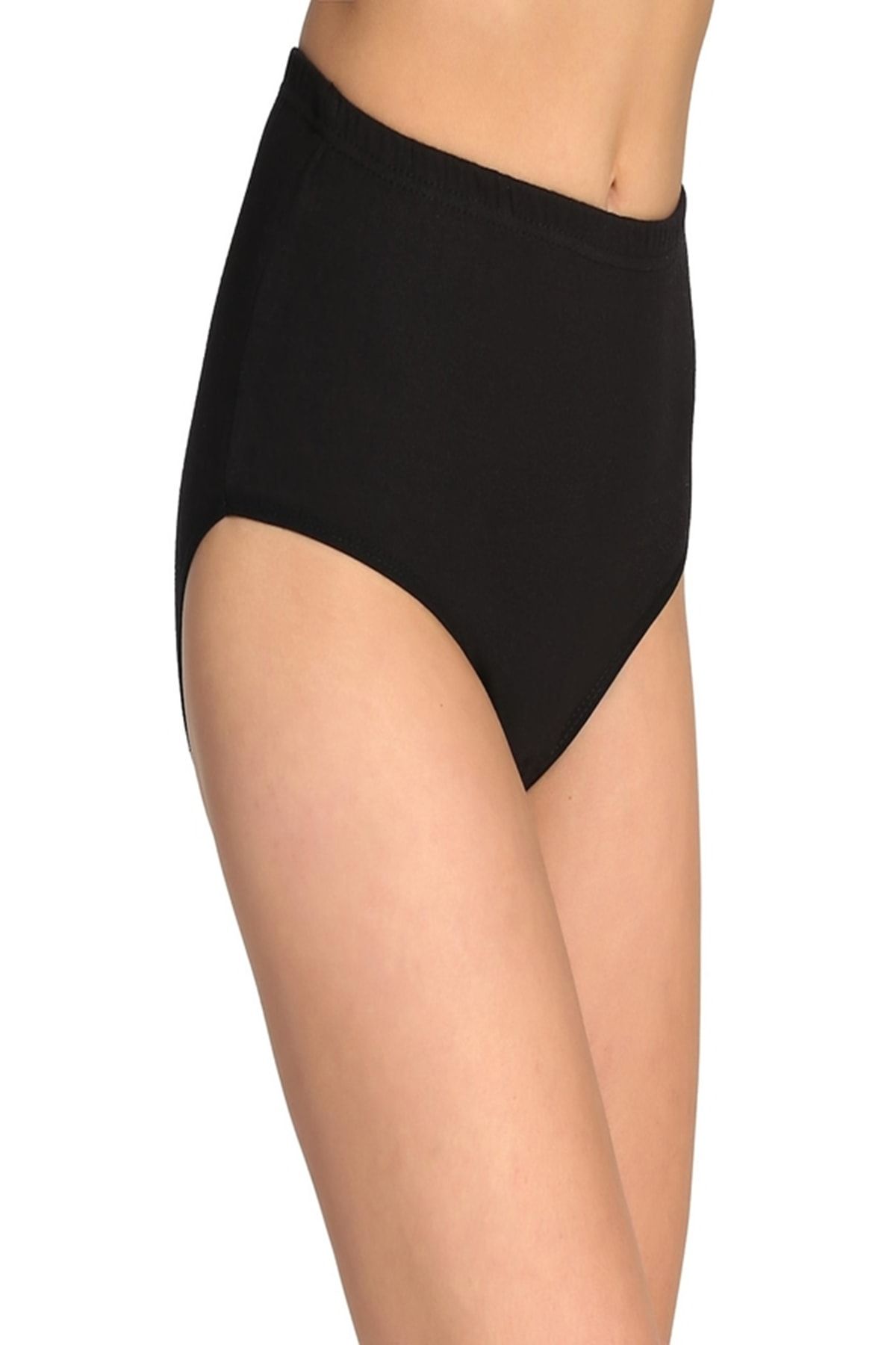 Tutku-Pack of 12 100% Cotton 100% Cotton Bato Panties White-Black-Skin 4