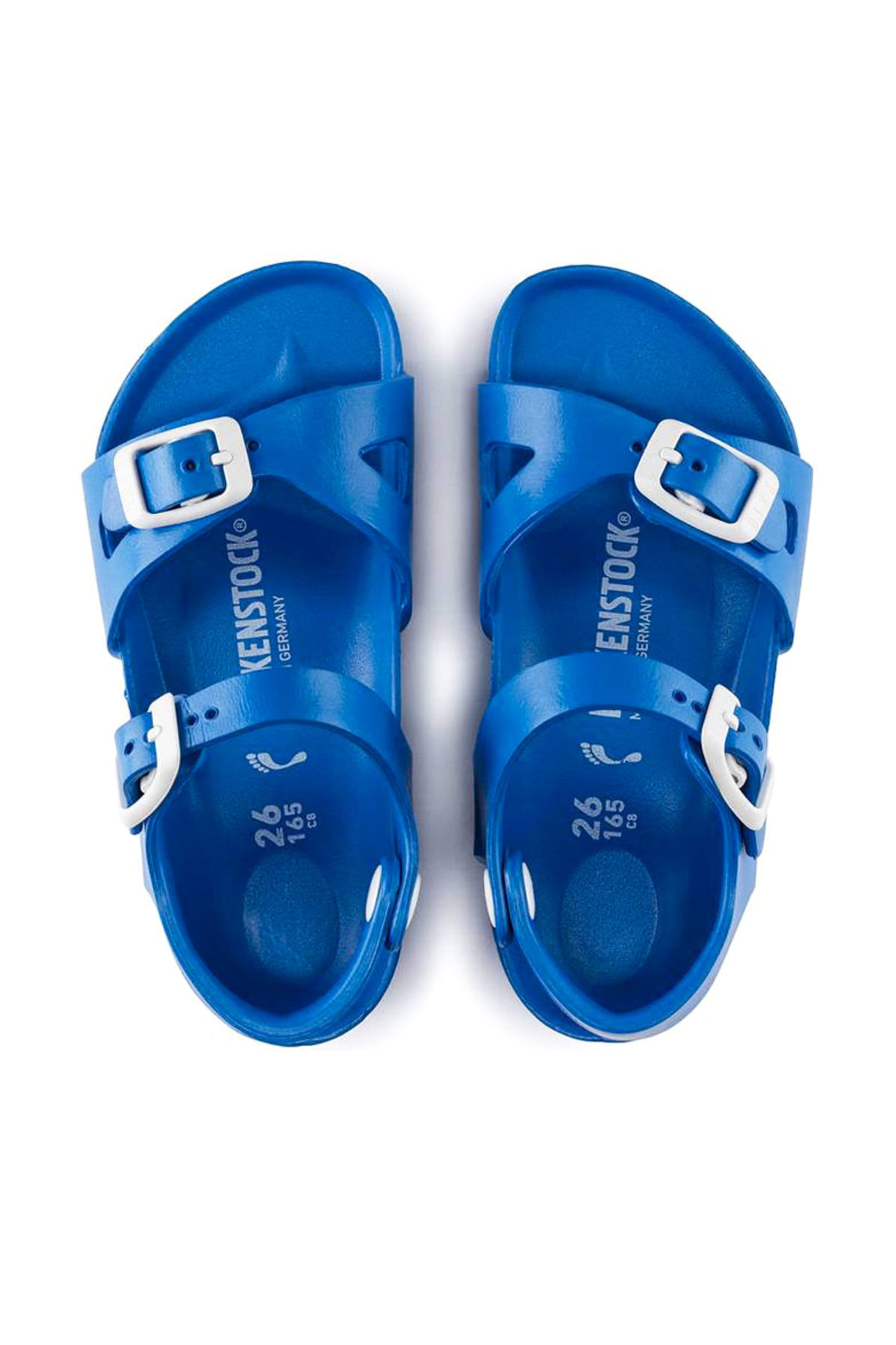 دمپایی بیرکن استاک پسرانه اوا آبی  راسته      Daily/روزانه | Birkenstock 1003535_SCUBA BLUE DE - تصویر 5