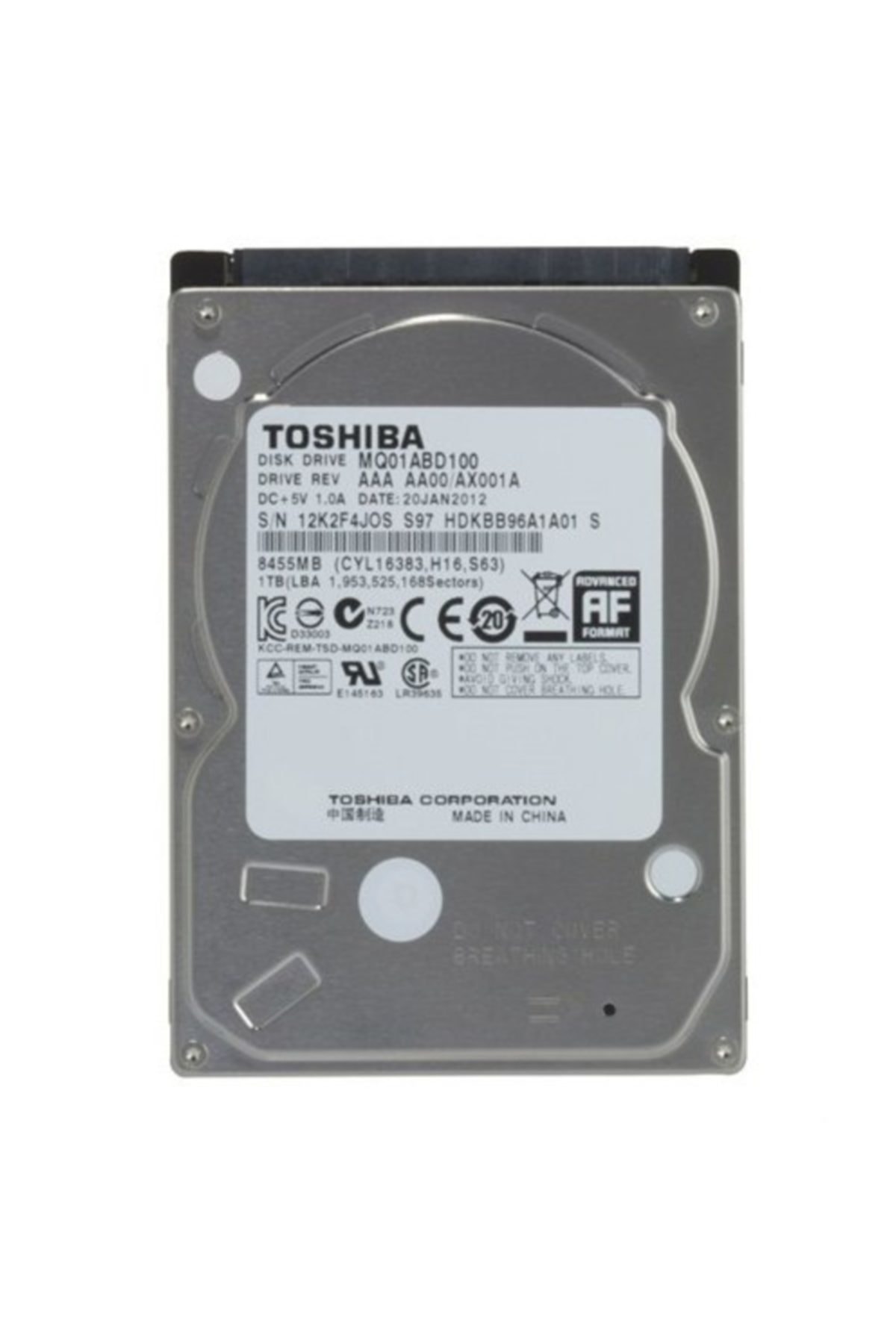 Mq Serisi 1tb 5400rpm Sata2 8mb Cache 2.5" Notebook Disk (mq01abd100) 2