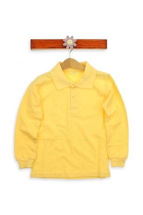 Sarı Unisex Çocuk Polo Yaka T-Shirt 019-9511