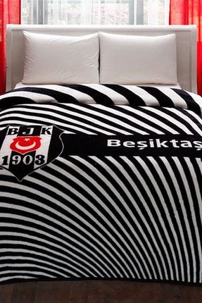 Lisanslı Çift Kişilik Battaniye Beşiktaş Stripe BC101997