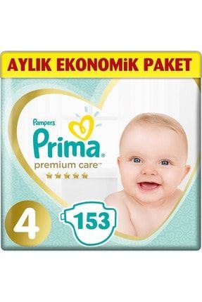 Premium Care Ekonomik 4 Beden Maxi 153 Adet Bebek Bezi PAKETPRİMA319