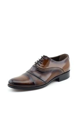 Kahverengi Rugan Erkek Klasik Ayakkabı 15YHAMA2052