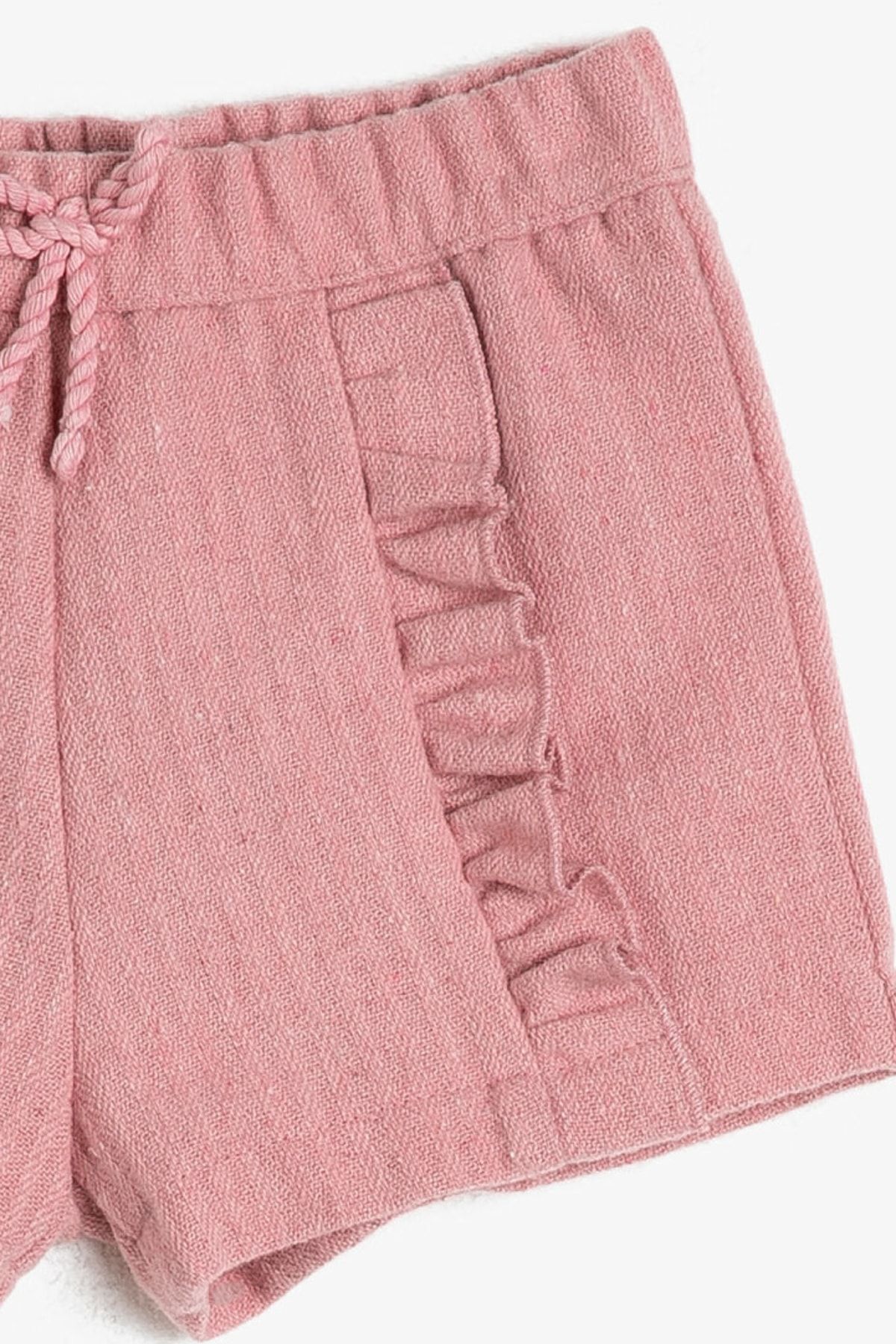 Kız Bebek Erkek Pembe Firfir Detayli Sort 0KMG49841OW