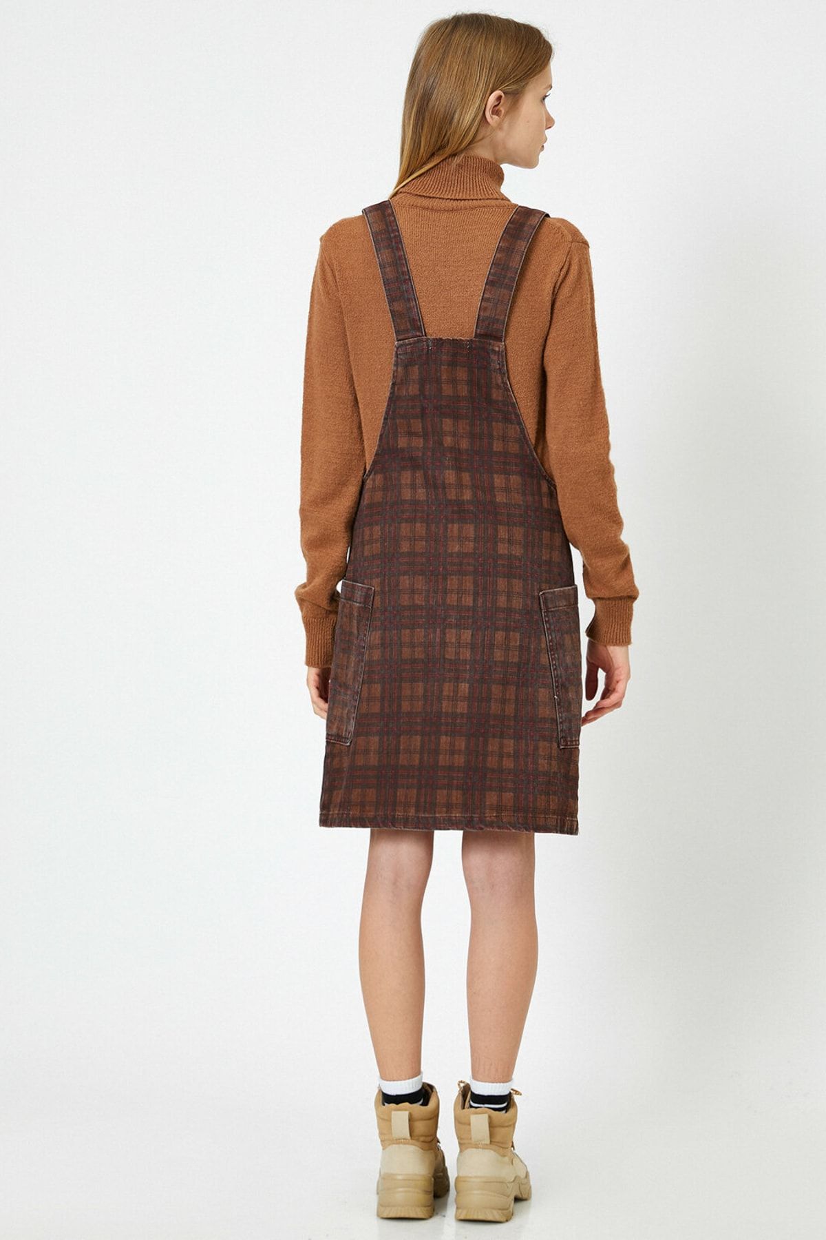 Koton Kleid Braun Gilet Fast ausverkauft YB7831