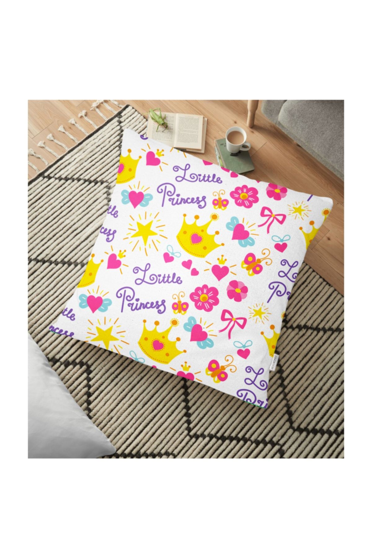 Realhomes Real Homes Perna Decorativa De Pardoseala Imprimata Digital - 70 X 70 Cm - One Size