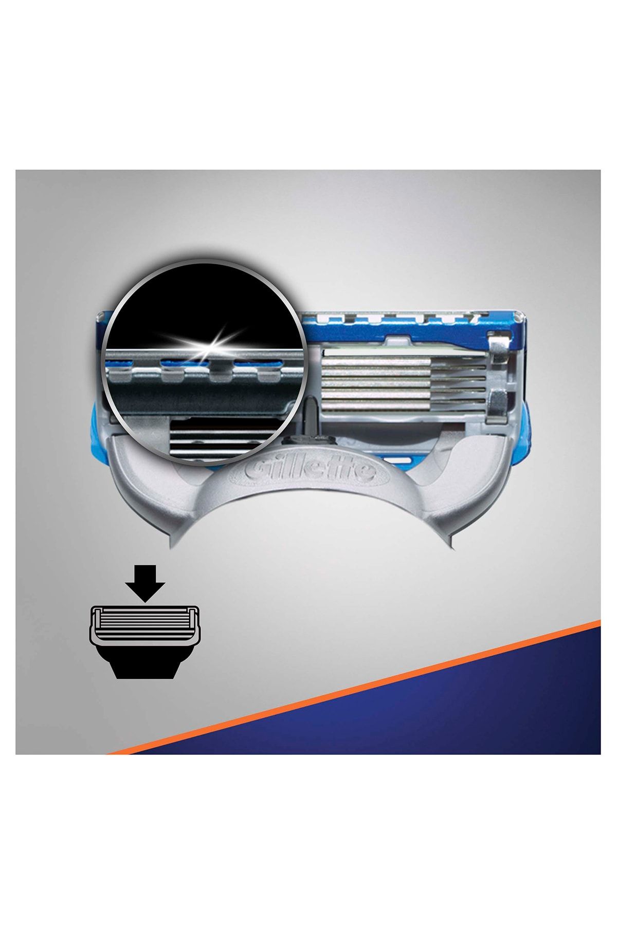 Gillette-Fusion Proglide Power Replacement Shaving razor 4 pcs 7