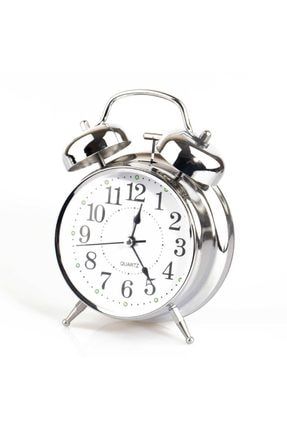 Çalar Saat Klasik Hediyelik Pilli Masa Saati Alarm Nostaljik Dekoratif Hediye RoseRoi-205677-7431
