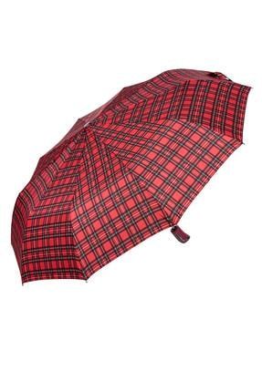 Snotline Kadın Şemsiye Mini Ekose Kırmızı 225L 16782