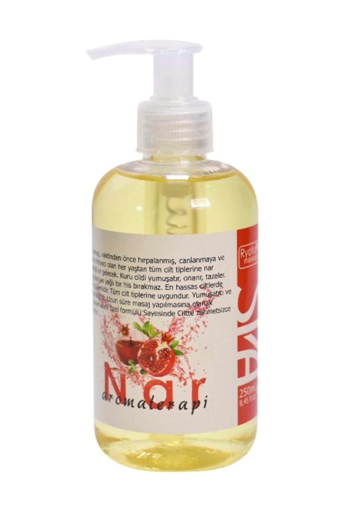 RyotoPRO Nar Aromaterapi Masaj Yağı %100 Doğal 250 Ml. / RyotoNEO Pomegranate Aromatherapy Massage Oil 100% Natural 250 Ml.