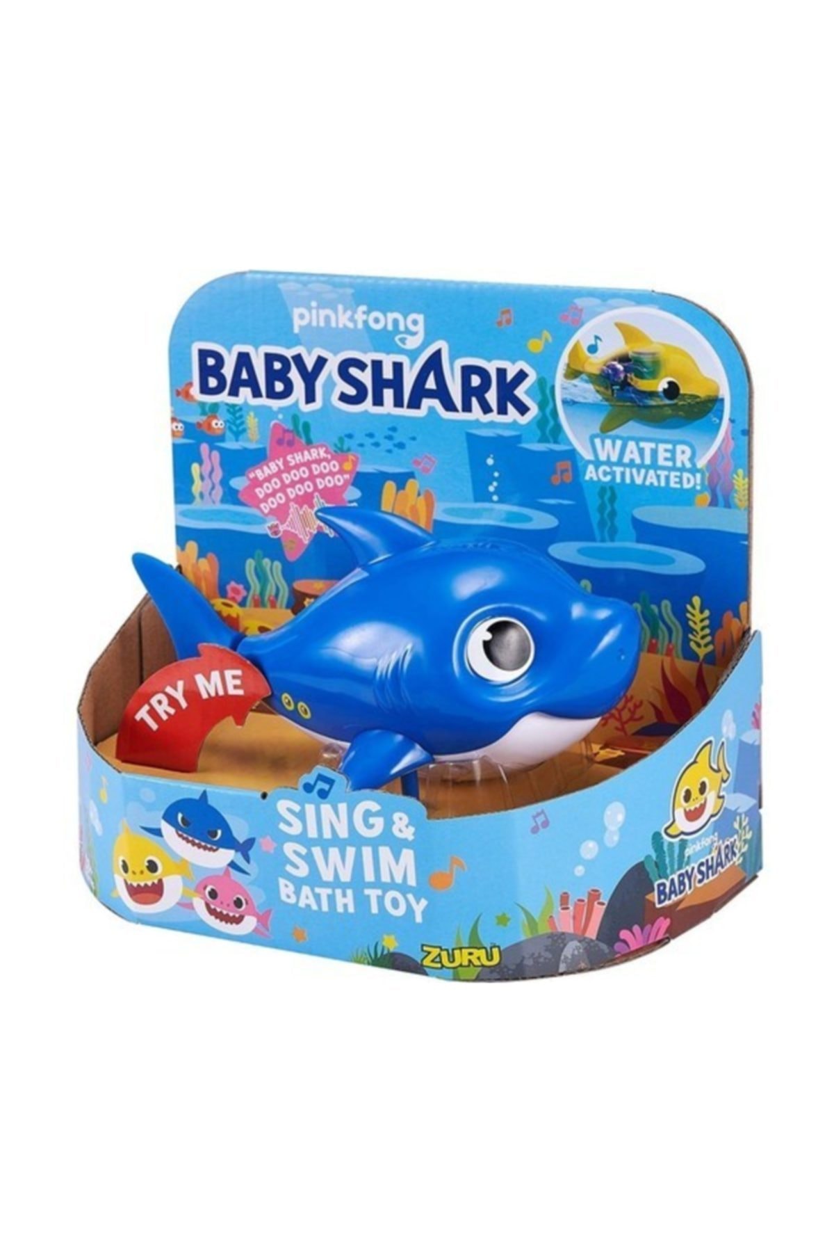 GIOCHI PREZIOSI Baby Shark Floating and Sound Figure Bath Toy Blue
