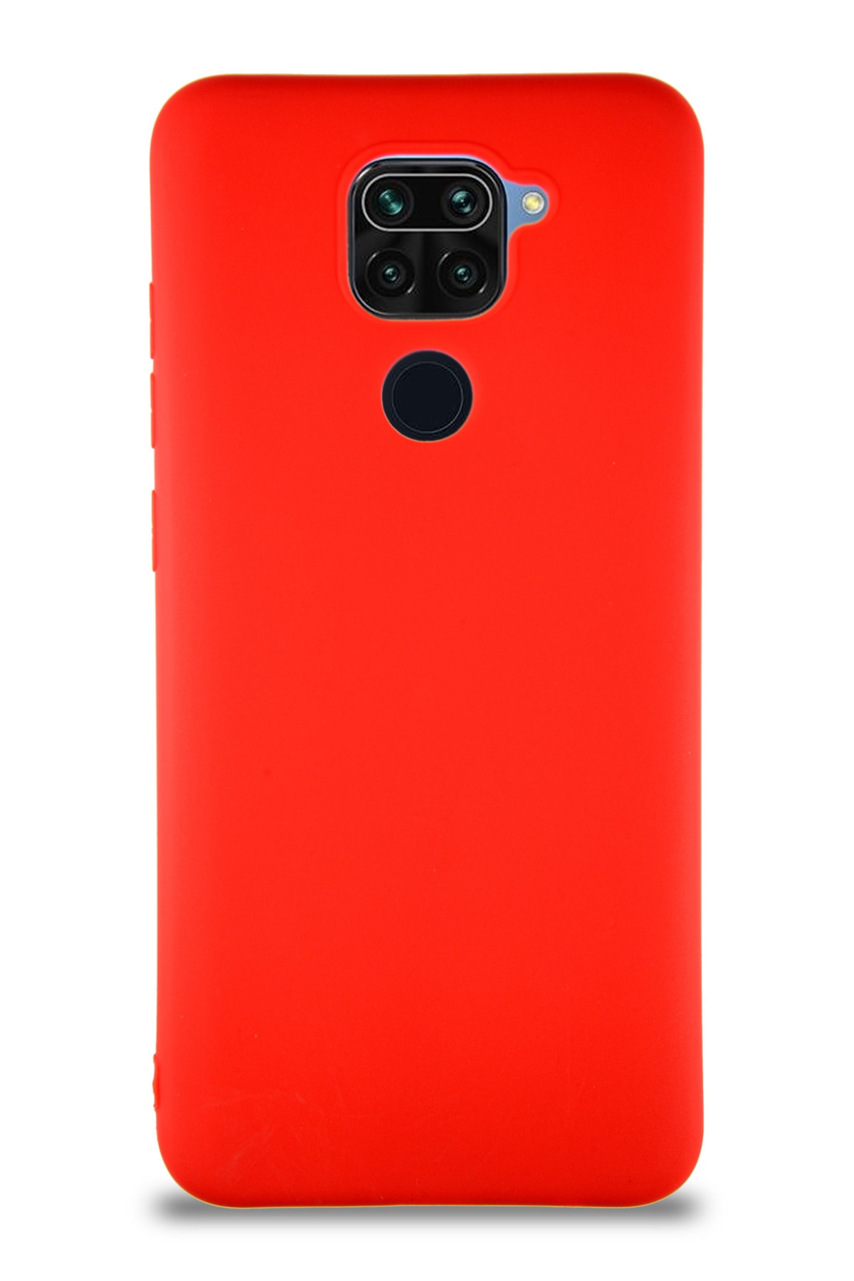 Xiaomi Redmi Note 9 Soft Premier Renkli Silikon Kapak - Kırmızı