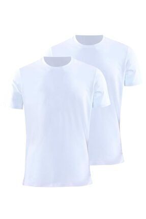 Erkek Tshirt 2'li Paket Tender Cotton 9675 - Beyaz PİJALİTE-9675
