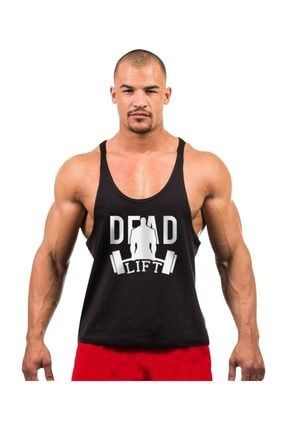 Dead Lıft Fitness Gym Tank Top Sporcu Atleti [siyah] GPWDDLFTSYH