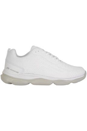 Unisex Beyaz Triko Faylon Taban Ultra Hafif Ortopedik Sneaker M20011179