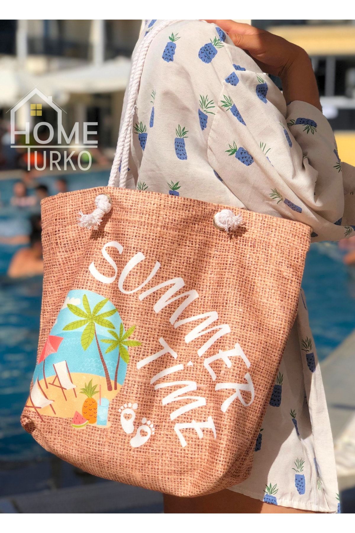 Washable online beach tote