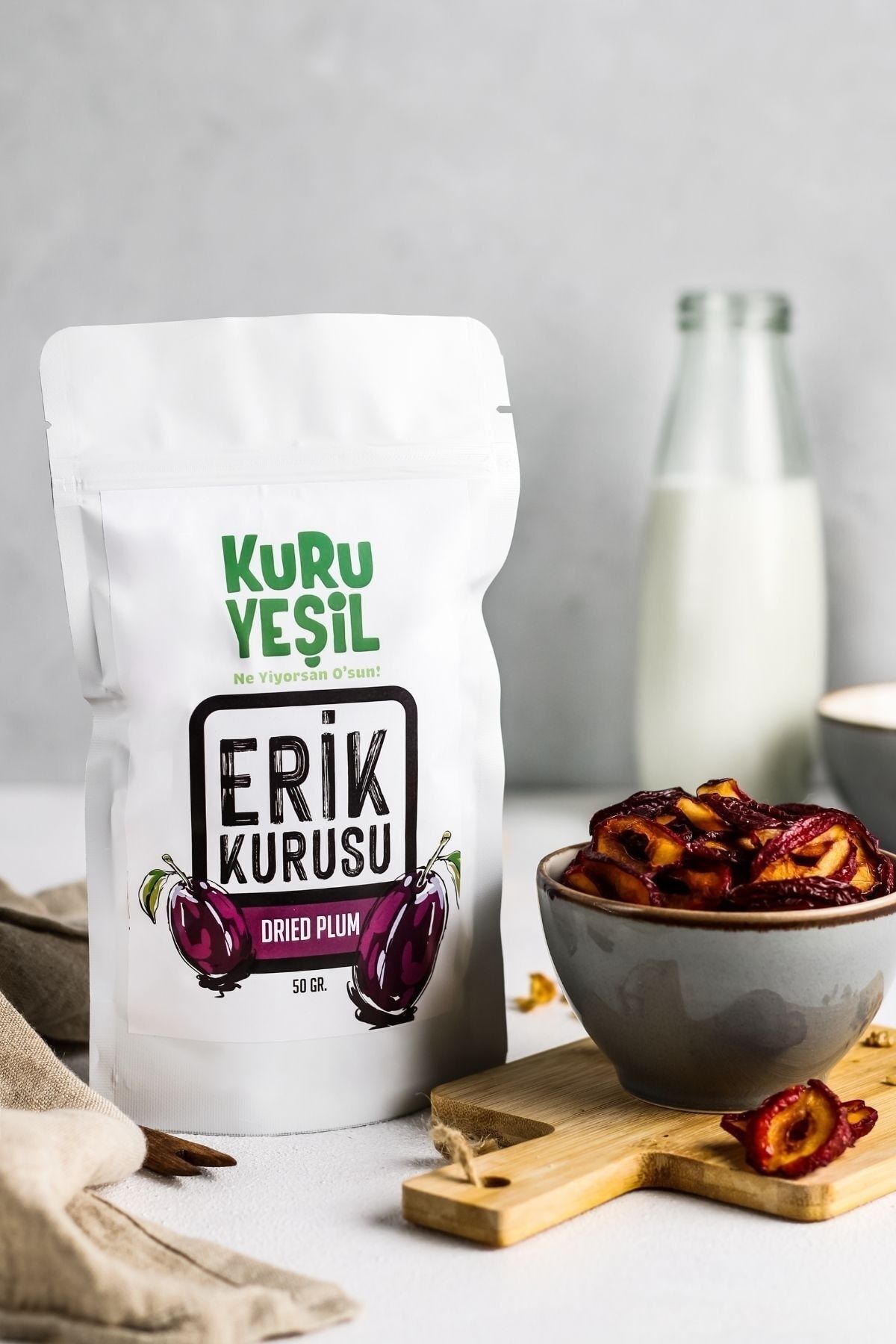 Kuru Yeşil-Dried Fruit Fragrance Box - 250 g (Dried Figs - Dried Plums - Paradise Dates - Dried Peaches) 2
