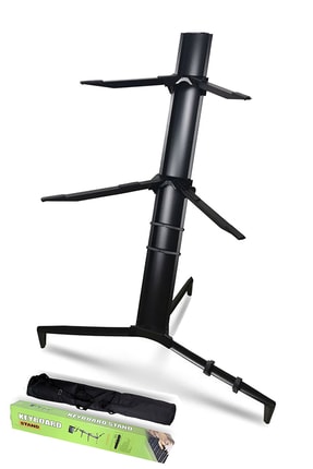 Lastvoice KS-20BK Black Profesyonel Ultimate Org Standı Sehpası Çift Katlı Ça...