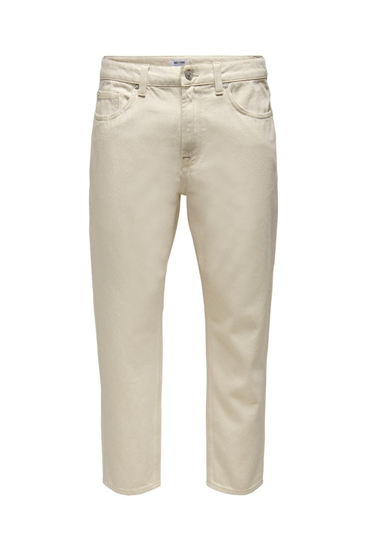 شلوار جین مردانه Only Sons نوار اکرو Ecru 5098 Dnm Jeans 22025098 Only & Sons