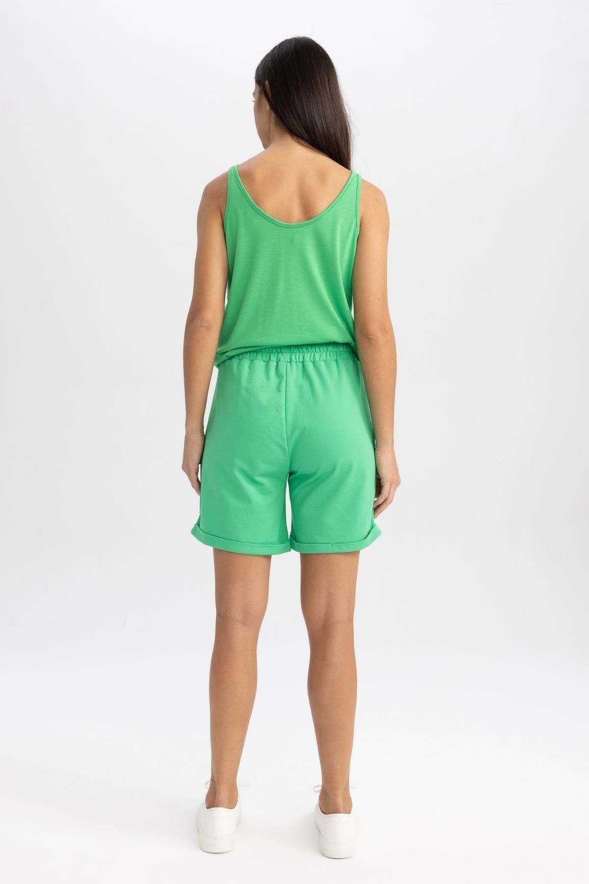 DeFacto-Regular Fit Normální pas Rovná noha Bermudy U4066az23sm 5