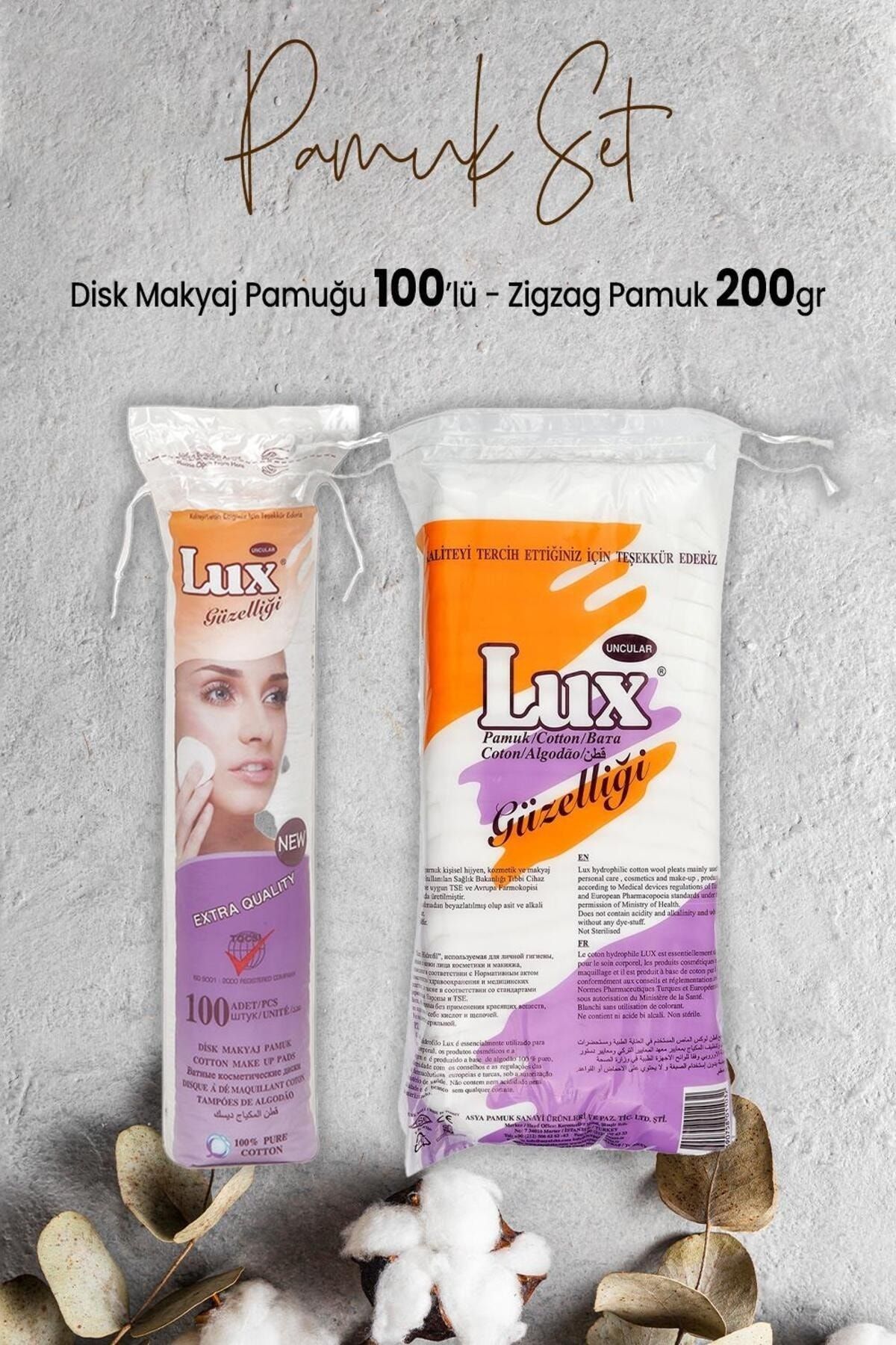 Disk Makyaj Pamuğu 100'lü ve Zigzag Pamuk 200 gr