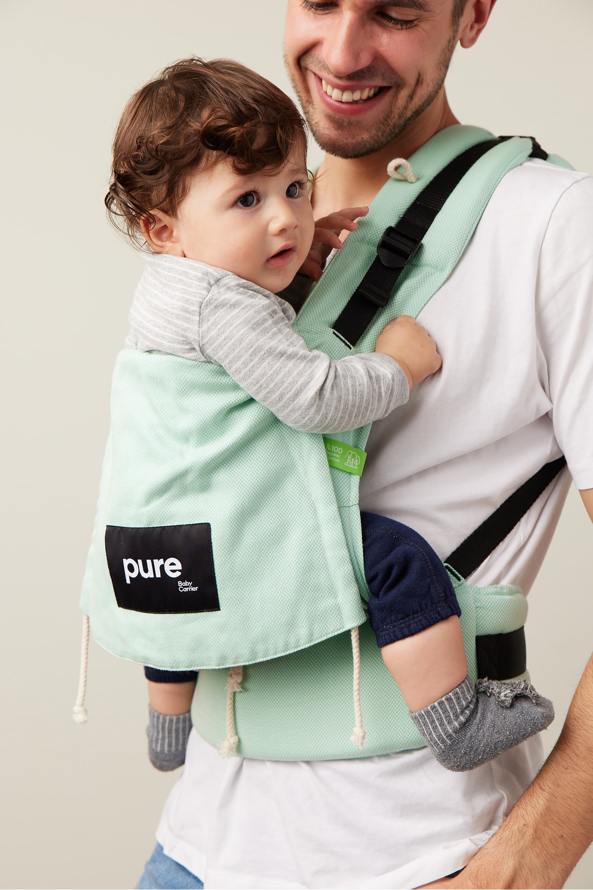 Pure Carrier Bebek Taşıyıcı - Ergonomik Bebek Kangurusu - Bebek Taşıyıcı Taşıma Kanguru fotoğrafı 3 (önizleme)