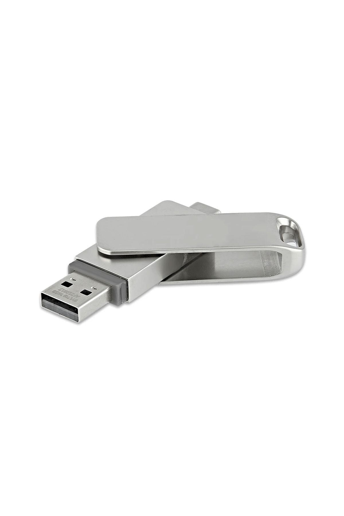 SEDEF SİLVER-2 في 1 مزدوج الجوانب من النوع C USB 2.0 64 جيجابايت من ذاكرة فلاش USB 5