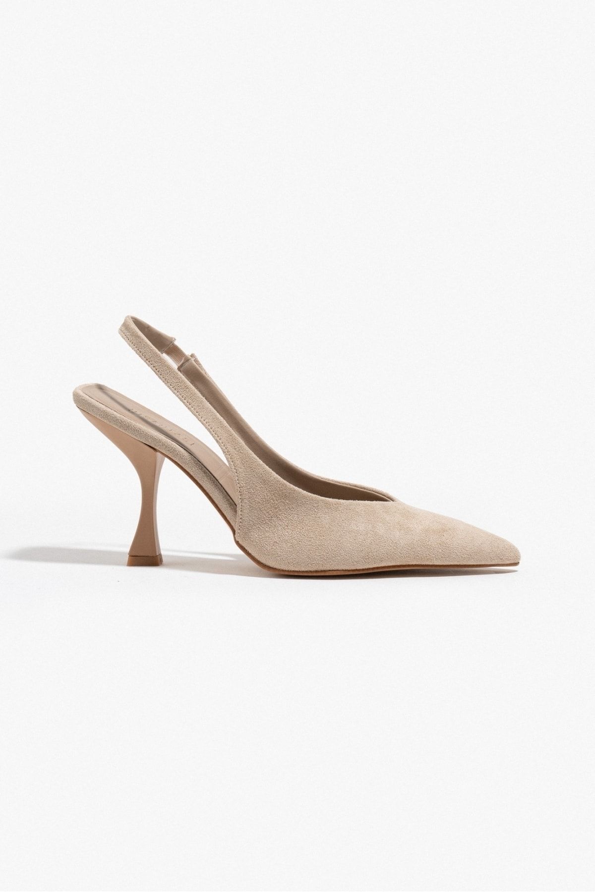 Beige suede pointed best sale heels