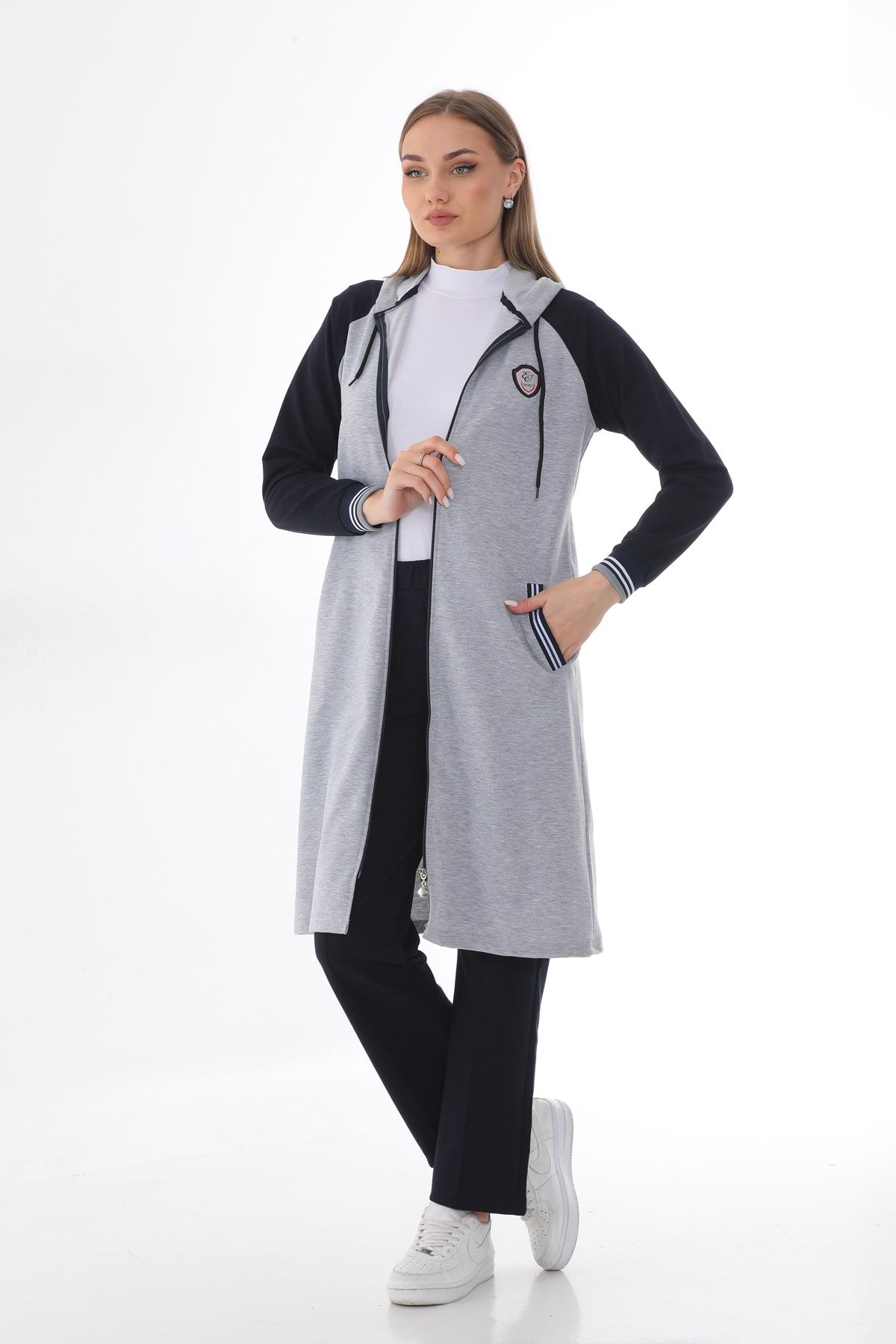 Elif Okur-Hooded Hijab Tracksuit 1011 4