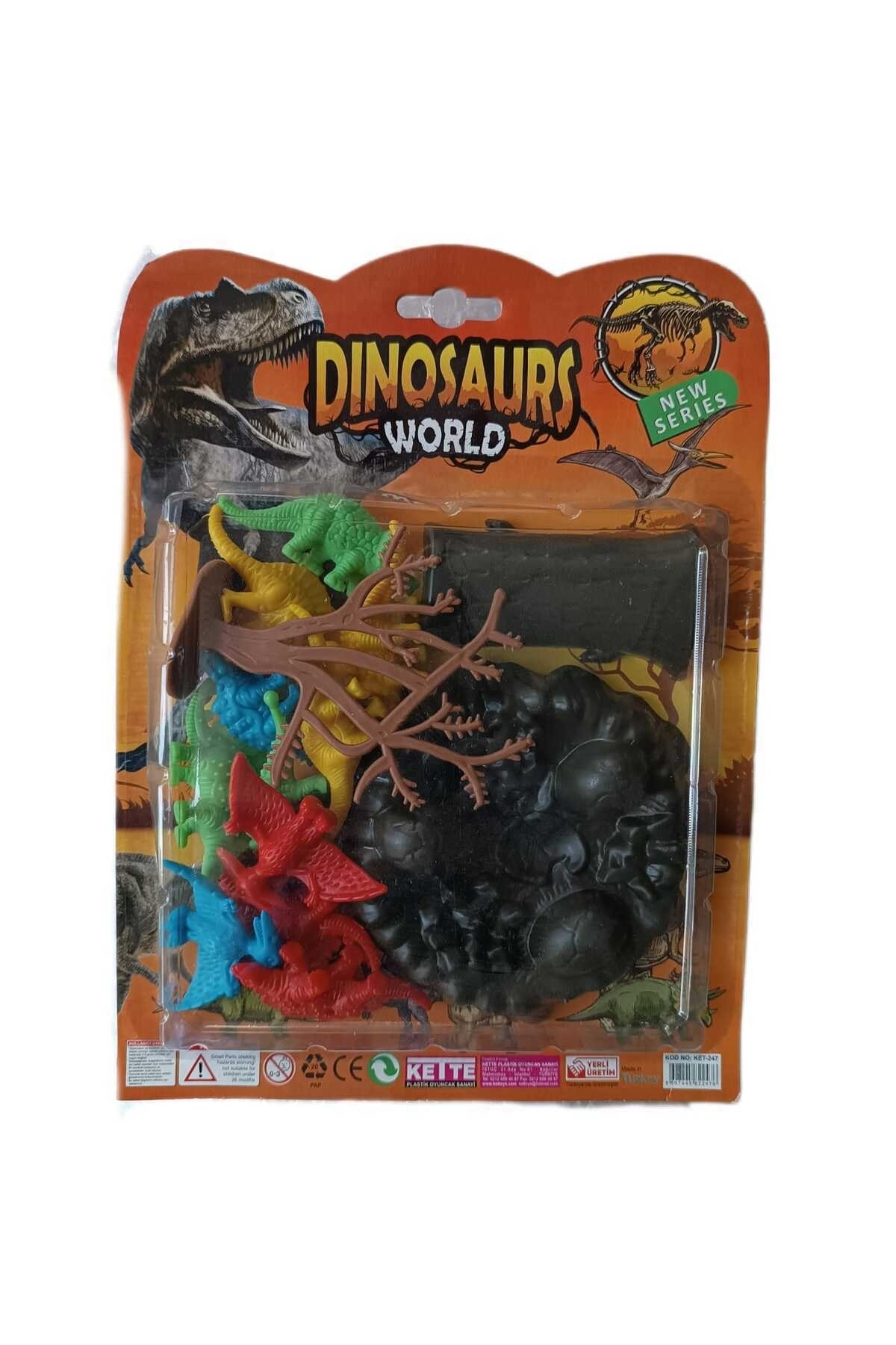 LRS STORE Dinazor Seti Kartela Trex Monster Dinozor 16 Parça