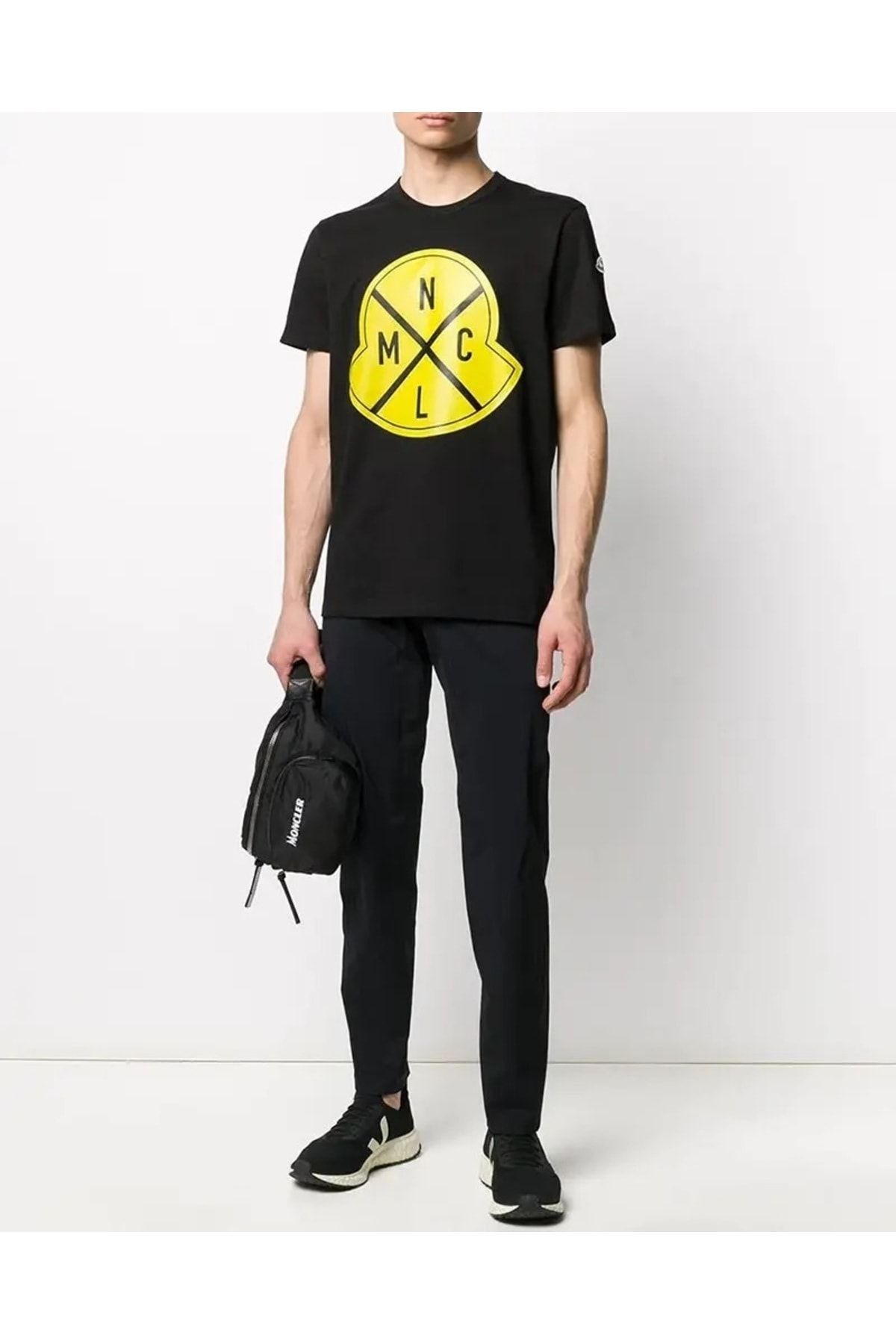 Yellow shop moncler shirt