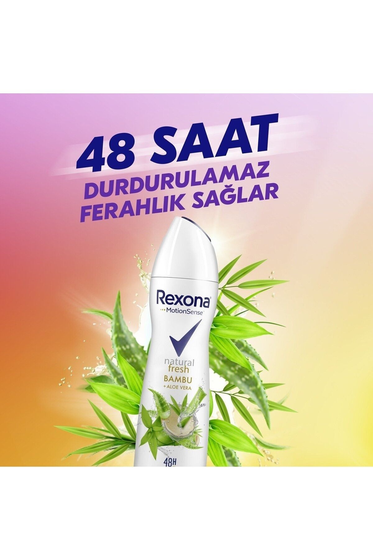 اسپری دئودورانت طبیعی Natural Fresh بامبو تازه آلوئه ورا 150 میل رکسونا Rexona
