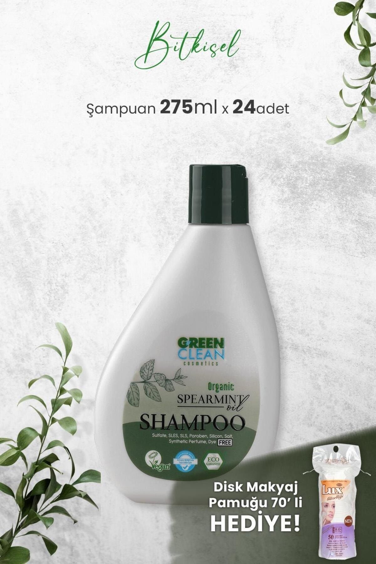 شامپو نعناع 275 میلی لیتری 24 عددی و هدیه Green Clean