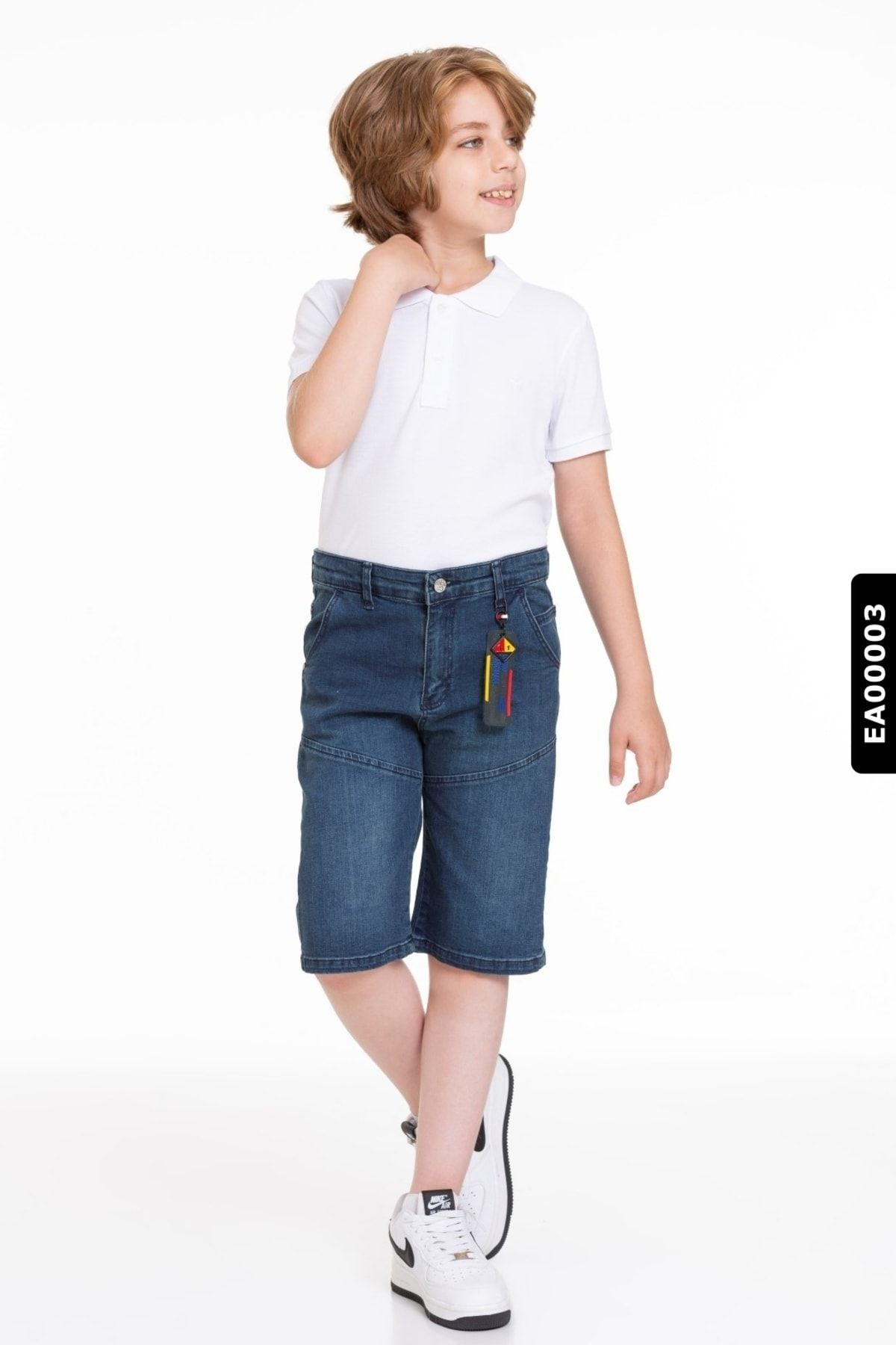 XO Kids %100 Pamuklu Erkek Çocuk Lacost Polo Yaka Okul Tişörtü 6-15 Yaş 39941