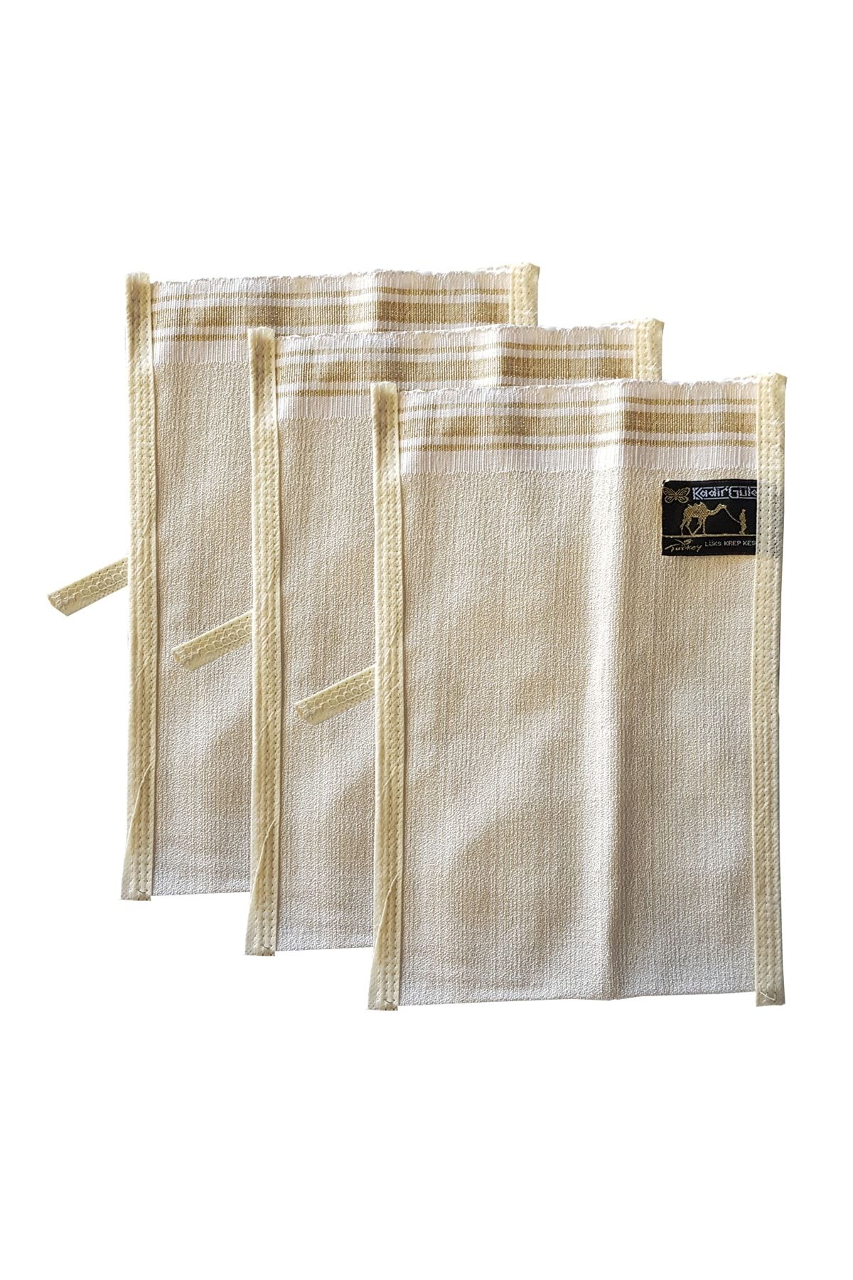 کیسه حمام 3 تکه Tellak Hamam Pouch Develi Kadir Güler (کیف لوکس با کیفیت اول) Zencefil Organik