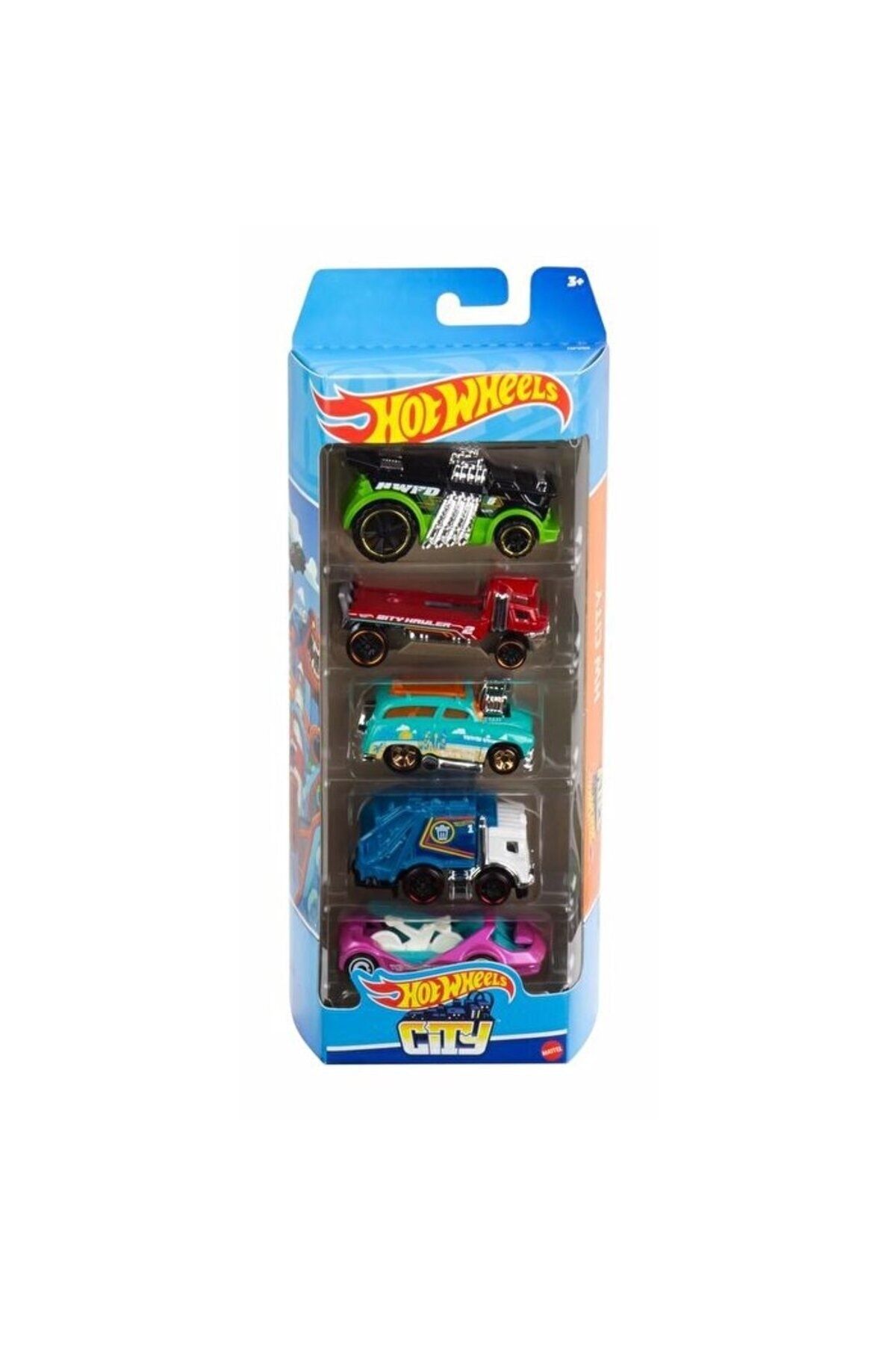 Комплект из пяти машин HOT WHEELS Hw City HFV89 7626378236424