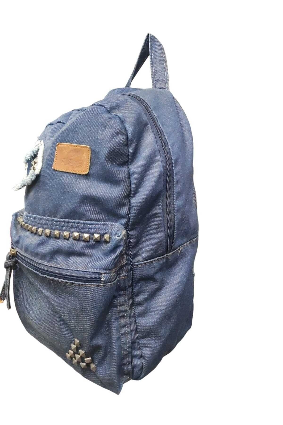 Denim bookbag top