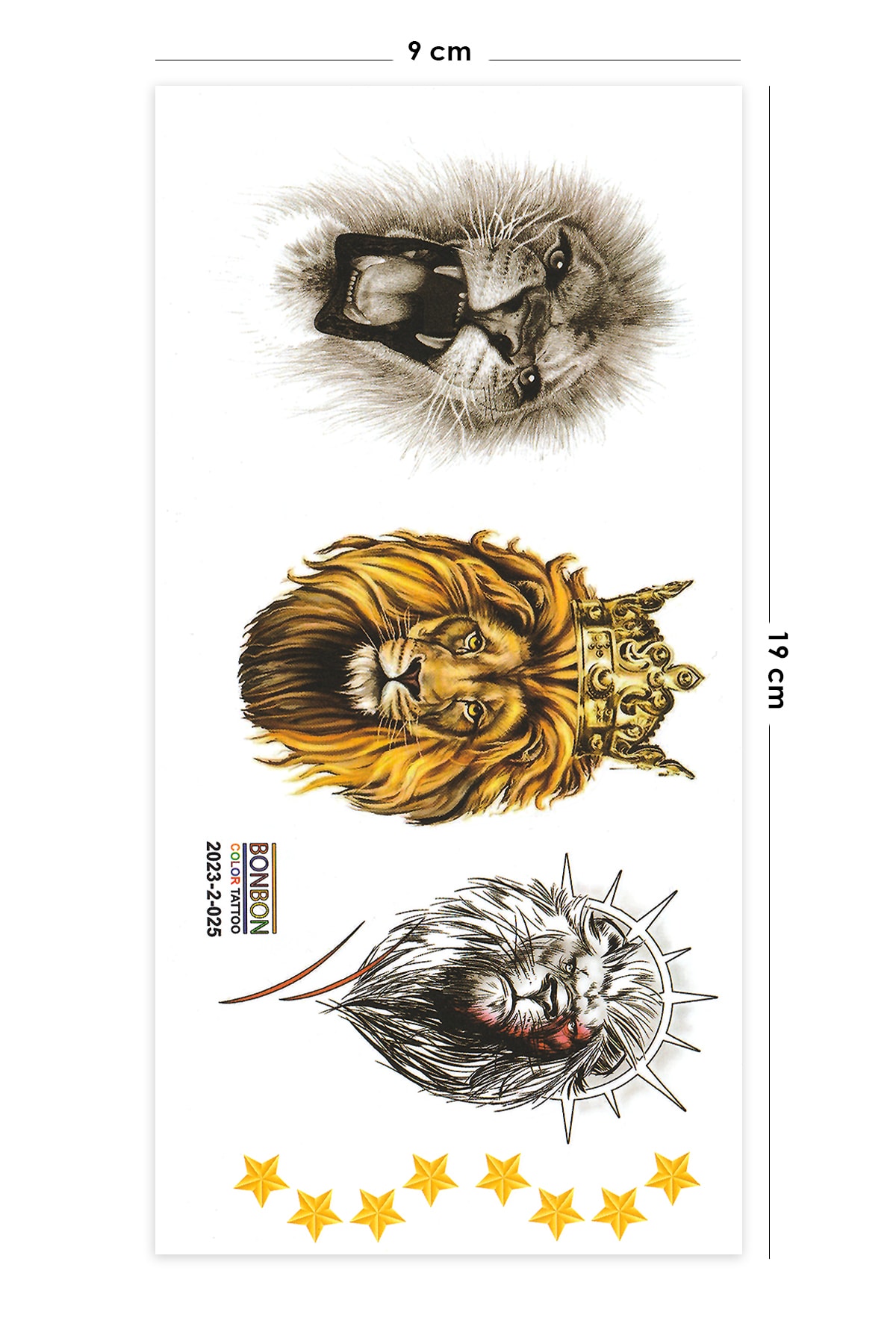 BP Tattoo Aslan Şampiyon Geçici Dövme