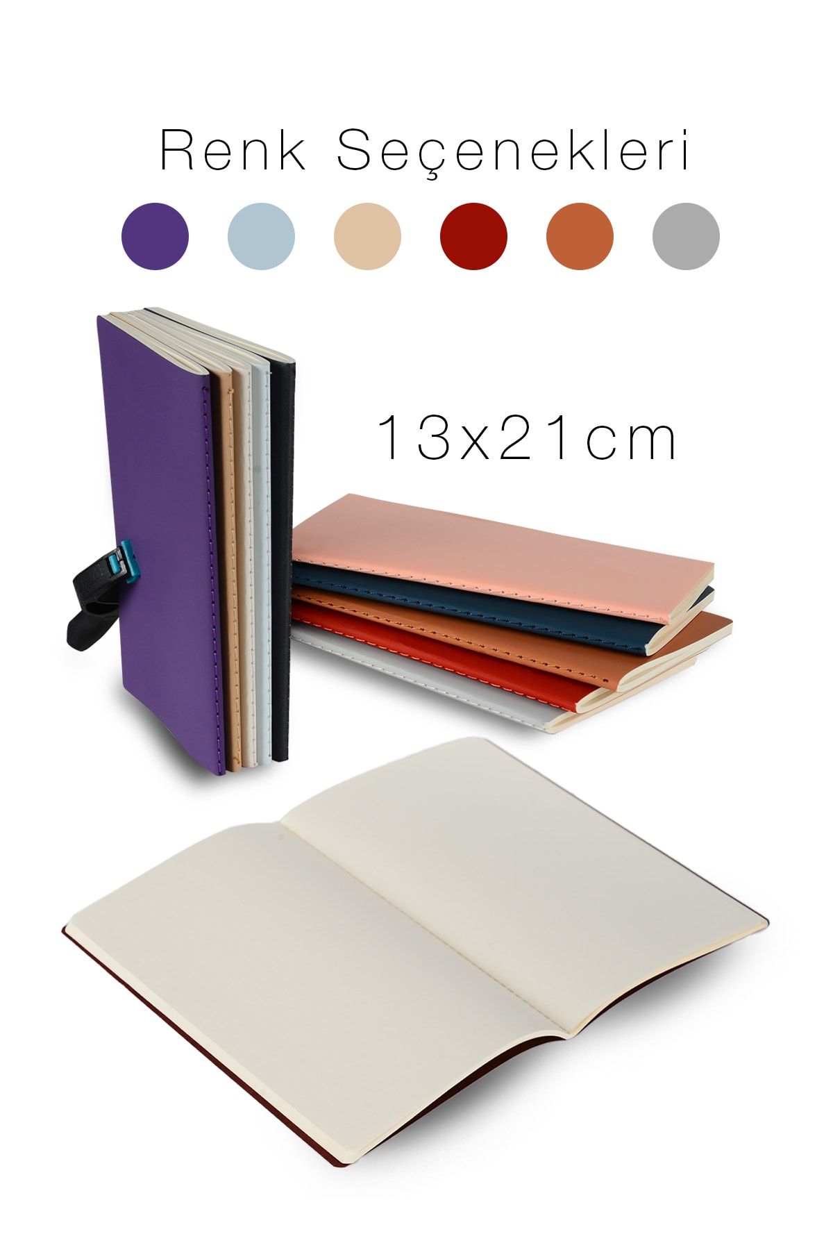 DERELİ MATBAA-Undated Notebook Models with Color Options 112 Pages 3