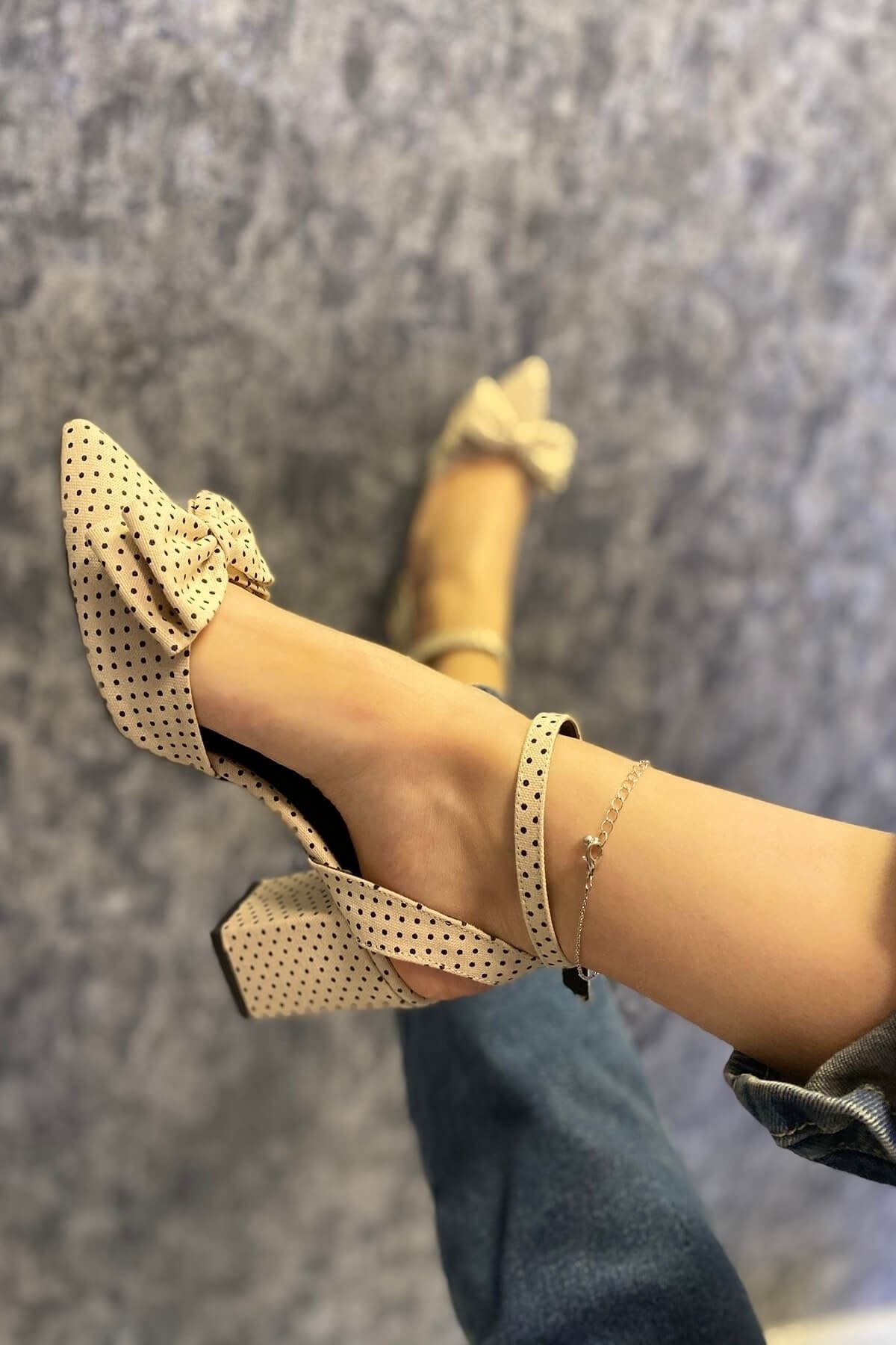 Deep discount gold heels
